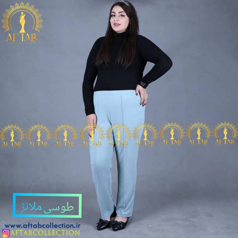 شلوار راسته جلو دوخت سایزبزرگ - Image 22