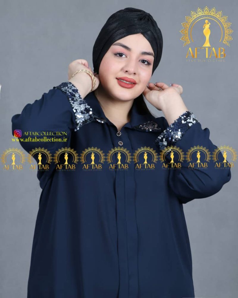 شومیز مجلسی خرجکار پولکی