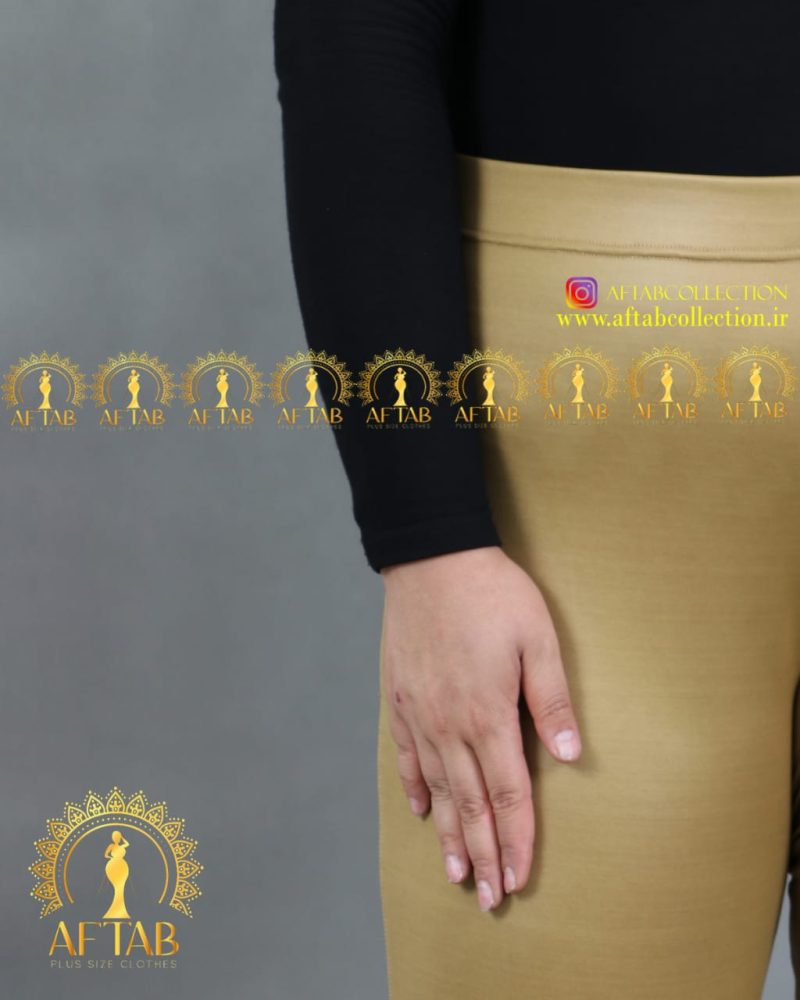 شلوارچرم دمپا گشاد سایز بزرگ کمرکش