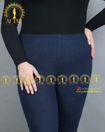 شلوار طرح جین دمپا گشاد سایز بزرگ کمرکش