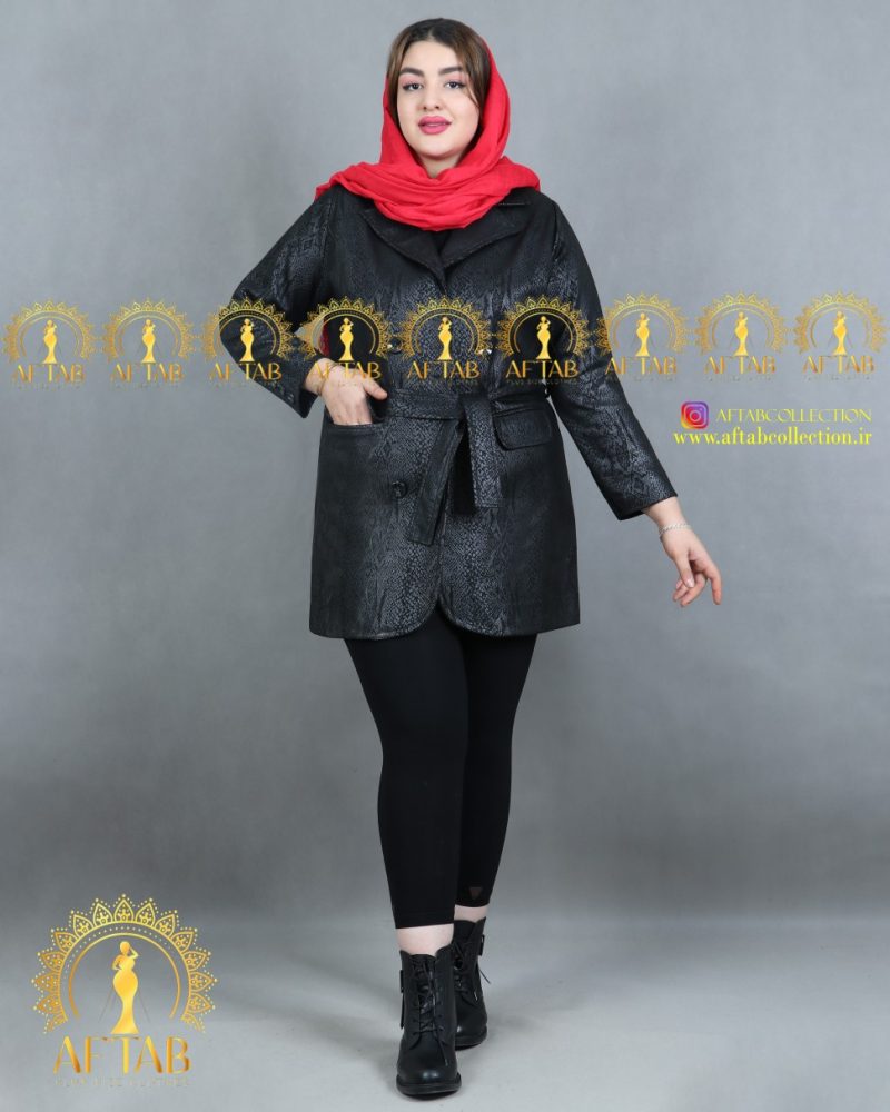 مانتو کتی سوییت سایز بزرگ مشکی