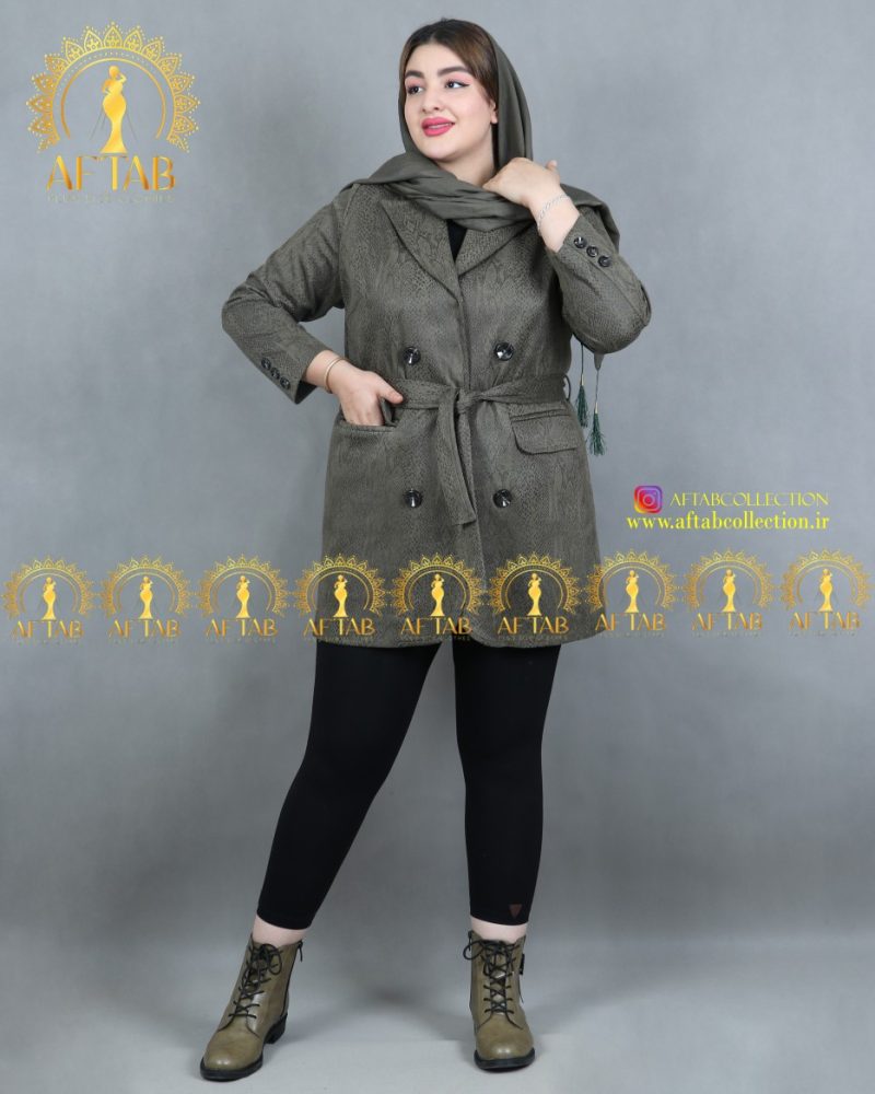 مانتو کتی سوییت سایز بزرگ سبز