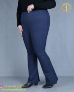 شلوار طرح جین دمپا گشاد سایز بزرگ نما بغل