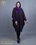 مانتو بافت پانچ سایزبزرگ گرم