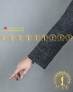 مانتو آنغوره ساده زغالی سایزبزرگ آستین