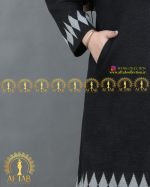 مانتو بافت طرح لوزی سایزبزرگ جیب دار