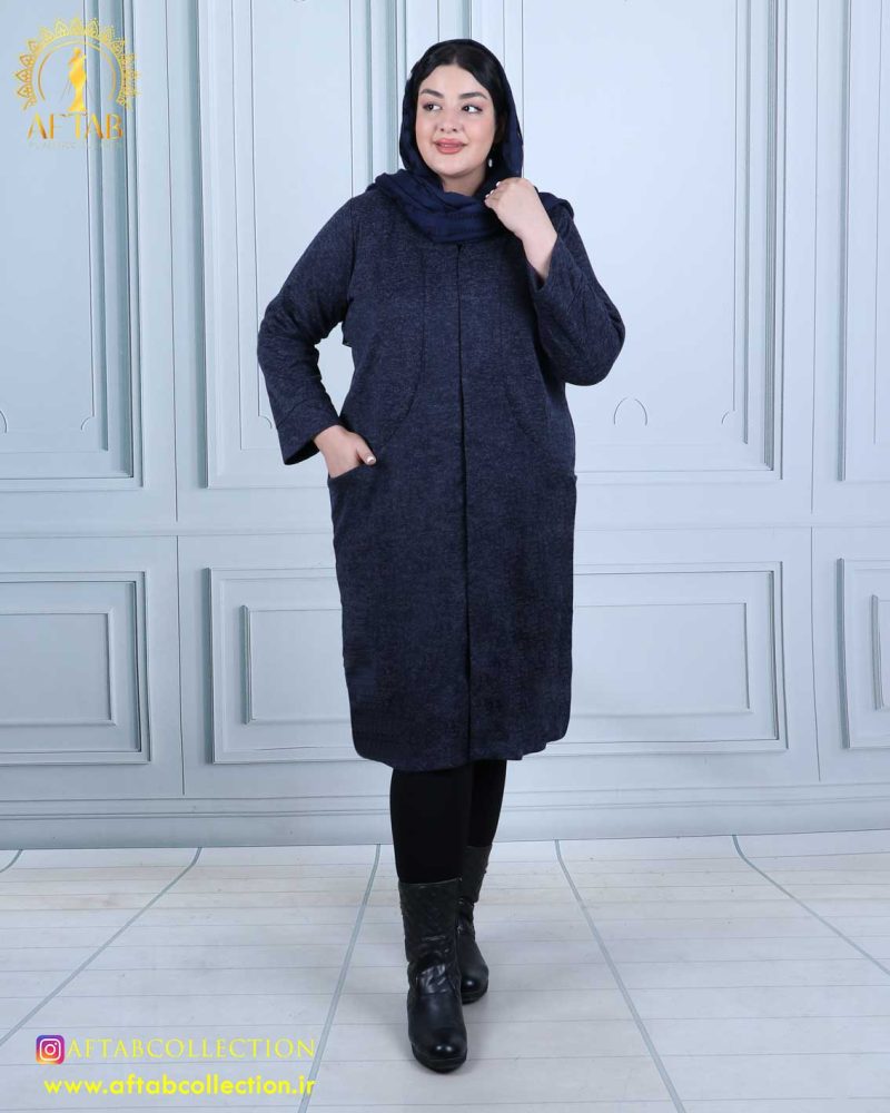 مانتو آنغوره ساده هلالی سایزبزرگ 3354 - Image 2