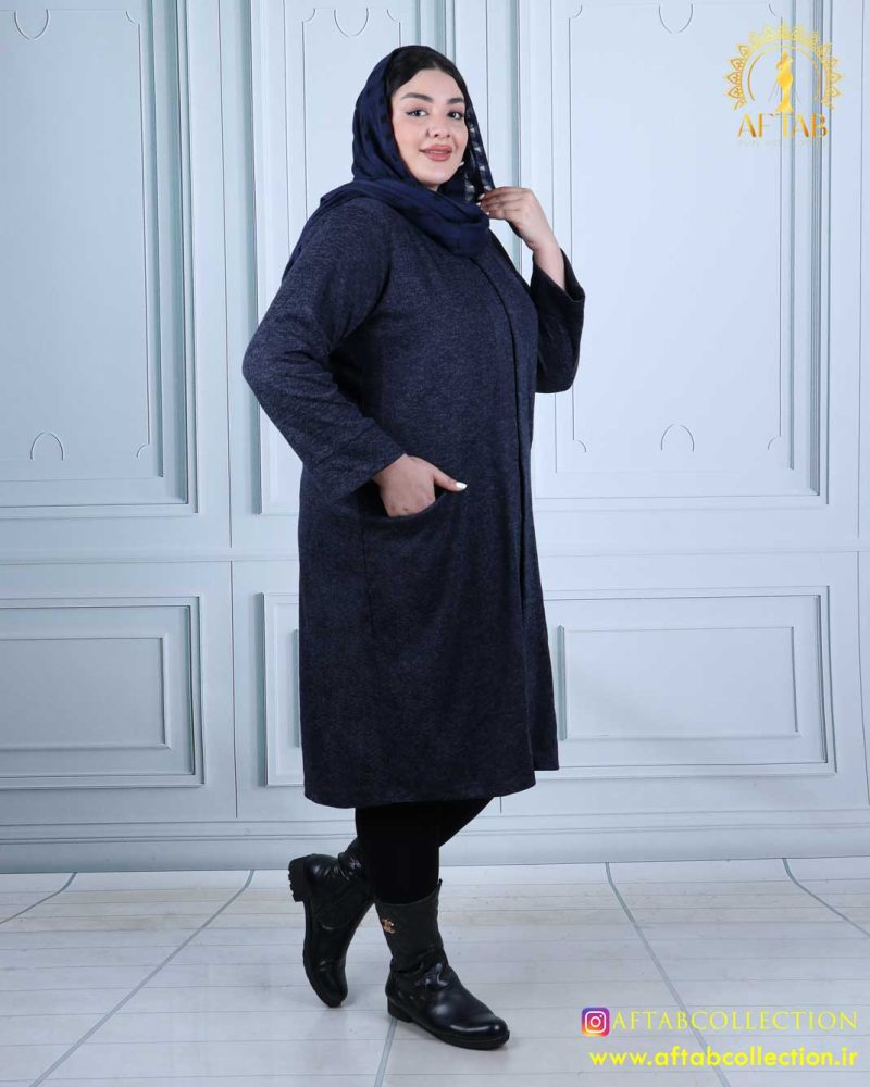 مانتو آنغوره ساده هلالی سایزبزرگ 3354 - Image 8