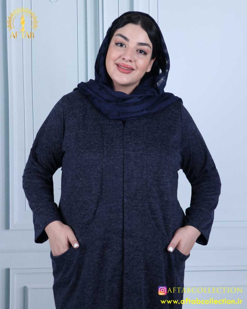 مانتو آنغوره ساده هلالی سایزبزرگ 3354 - Image 9