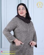 مانتو آنغوره ساده هلالی سایزبزرگ 3354 - Image 17