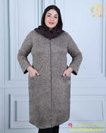 مانتو آنغوره ساده هلالی سایزبزرگ 3354 - Image 3
