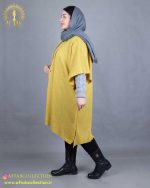 مانتو بافت پانچ سایزبزرگ نما بغل