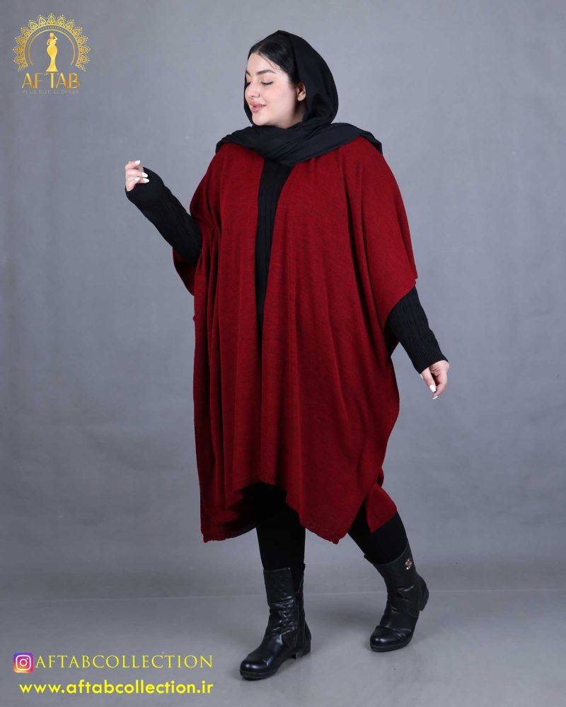 مانتو بافت پانچ سایزبزرگ نما دور