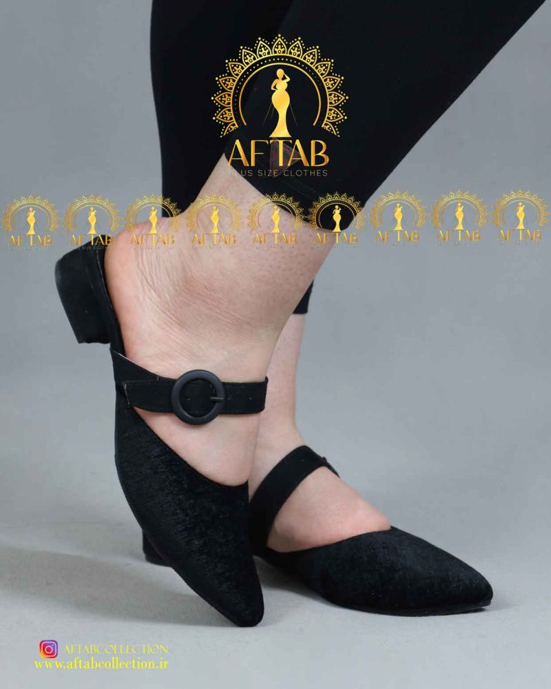 صندل مخمل پابزرگ مشکی صندل مخمل پابزرگ مشکی