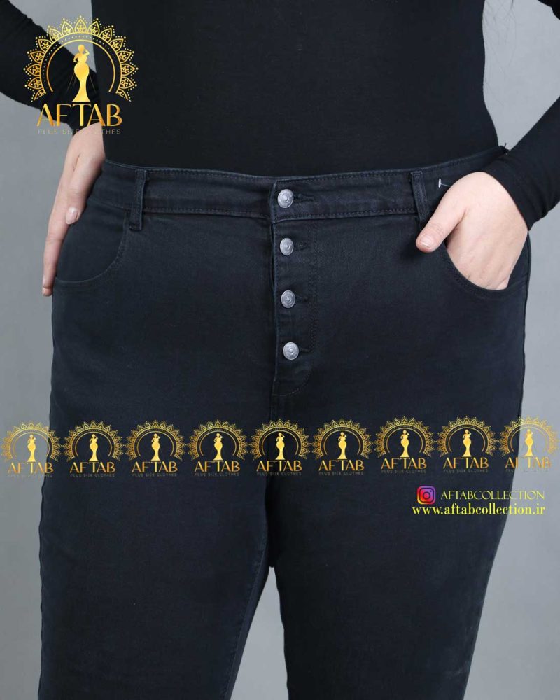 شلوار بوت کات سایزبزرگ فاق بلند