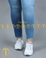 شلوار جین جذب زاپدار سایزبزرگ جدید