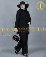 کت زنانه کرپ مازراتی سایزبزرگ عیدانه