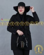 کت زنانه کرپ مازراتی سایزبزرگ بهاره