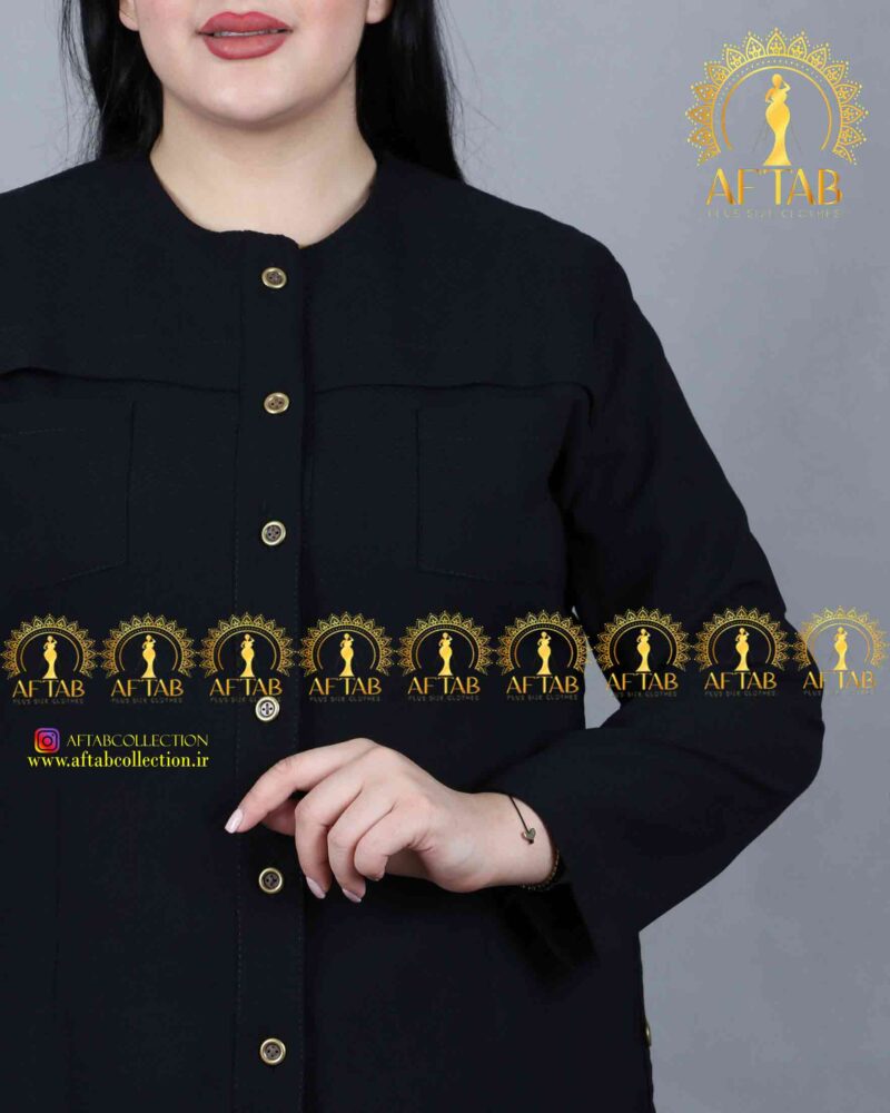 مانتو اسپرت اداری بغل دکمه سایزبزرگ جدید مانتو اسپرت اداری بغل دکمه سایزبزرگ جدید