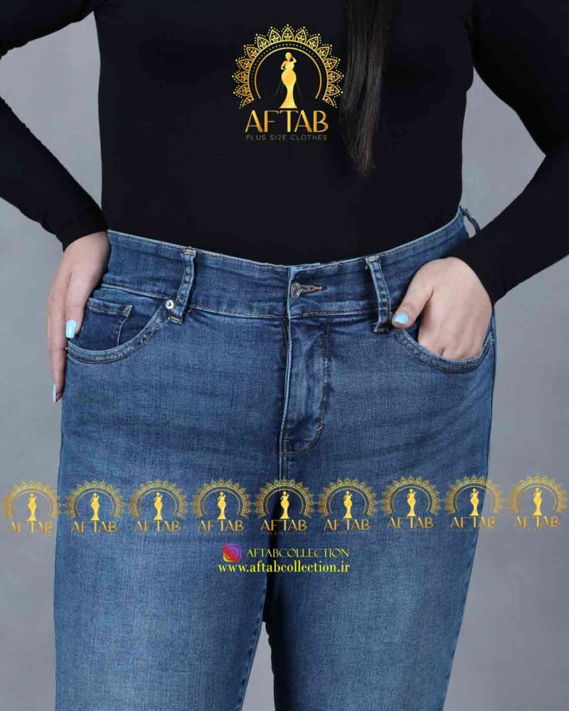 شلوار مام فیت سایزبزرگ فاق بلند