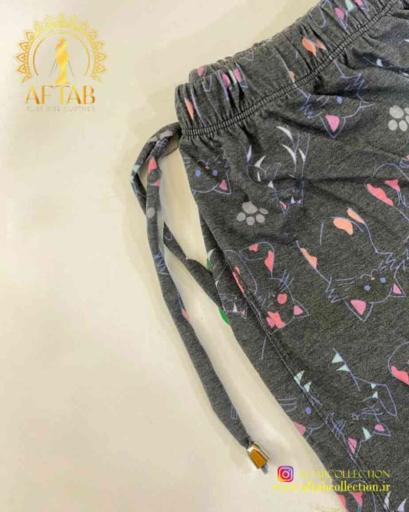 شلوار راحتی گیاهی سایزبزرگ کمرکش شلوار راحتی گیاهی سایزبزرگ کمرکش