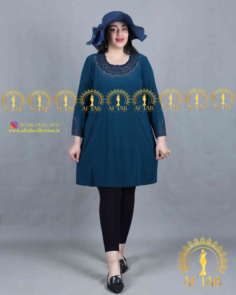 تونیک گلدوزی دایره مجلسی سایزبزرگ کله غازی