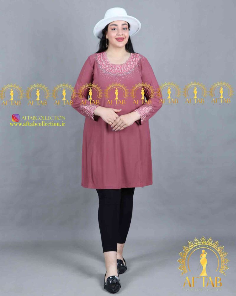 تونیک گلدوزی دایره مجلسی سایزبزرگ جدید