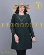 تونیک جودون مجلسی نگین قلبی سایزبزرگ یشمی