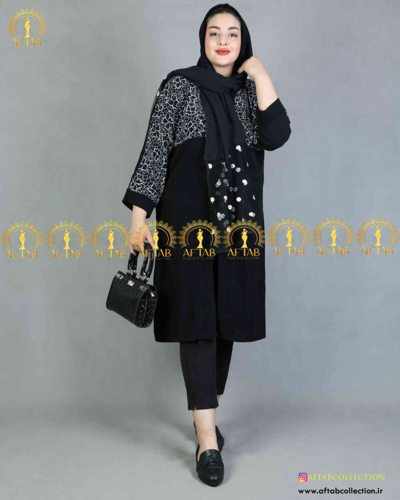 مانتو کریشه تینا سایز بزرگ