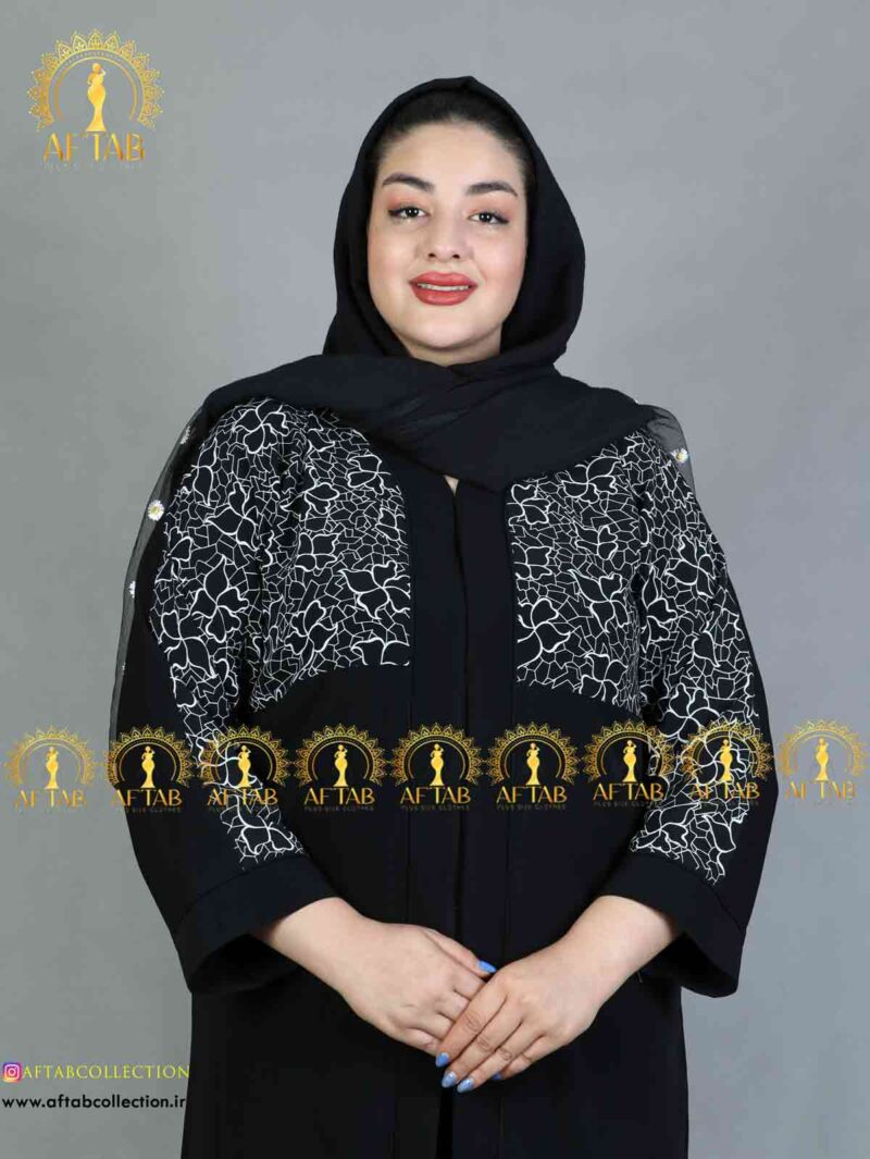 مانتو کریشه تینا سایز بزرگ طرحدار