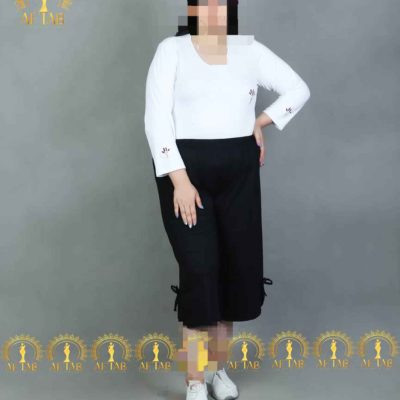 شلوارک راحتی پاپیونی سایز بزرگ