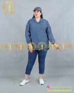 تونیک تک جیب کرسپو سایز بزرگ طوسی