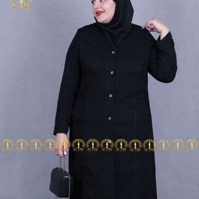 مانتو اداری هامر سایزبزرگ مشکی