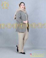 کت ترک چهارخونه سایز بزرگ شیک