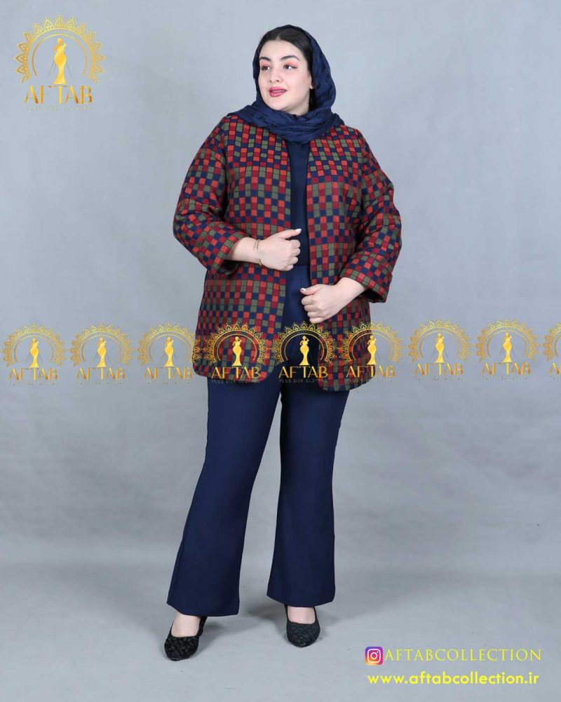 کت ترک چهارخونه سایز بزرگ  1402 کت ترک چهارخونه سایز بزرگ 1402