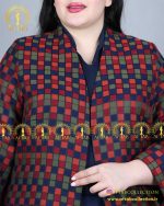 کت ترک چهارخونه سایز بزرگ رنگی