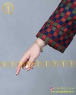 کت ترک چهارخونه سایز بزرگ آستین پاکتی