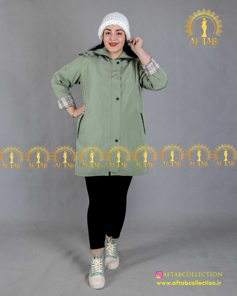 بارانی بربری سایز بزرگ تمام قد