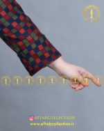 کت ترک چهار خونه سایز بزرگ آستین پاکتی