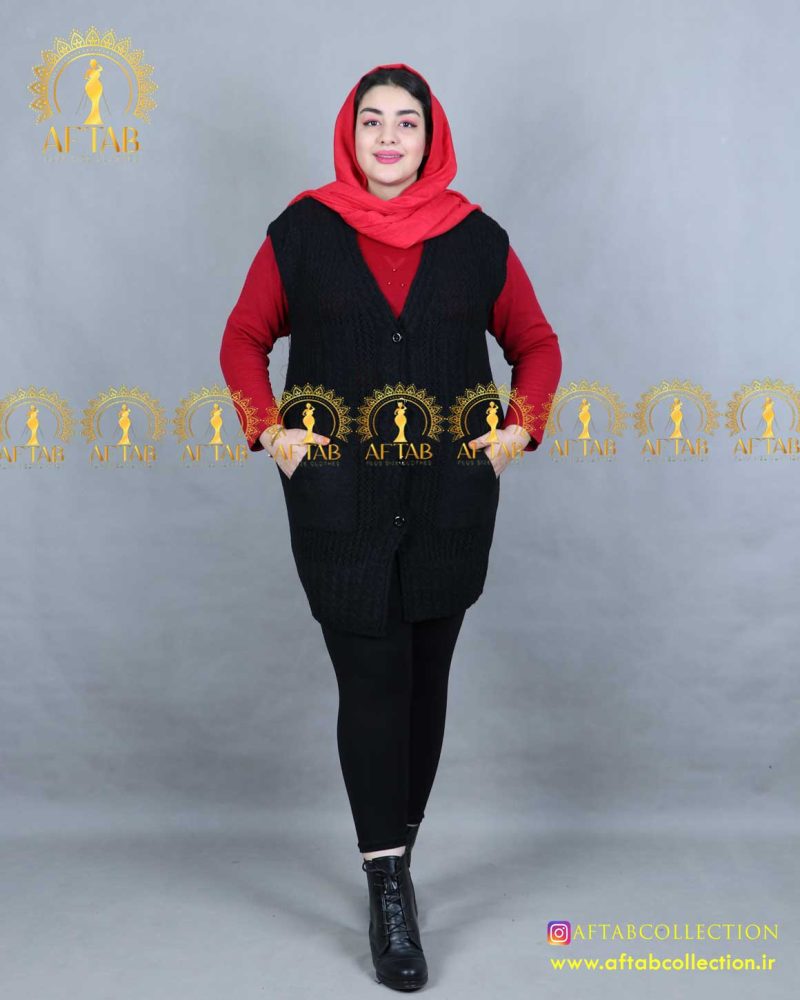 بافت ژیله ساده جیب هلال سایزبزرگ نمای کامل