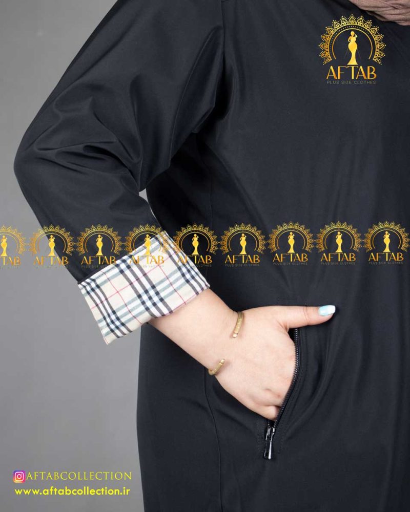 بارانی بربری سایز بزرگ آستین مچی