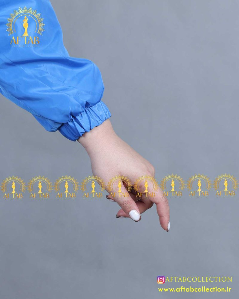 بارونی دورو چهارخونه سایزبزرک ابی استین