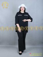 شومیز جیب نما سایزبزرگ مشکی