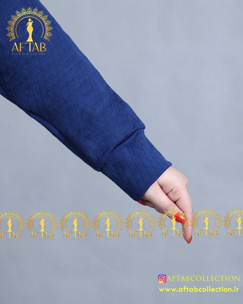 ست هودی شلوار کلاه دار سایزبزرگ آبی
