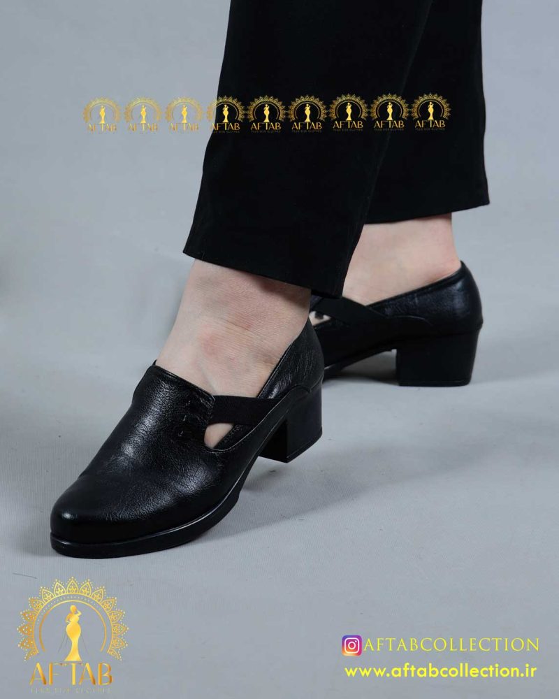کفش اداری بغل کشدار پابزرگ رسمی