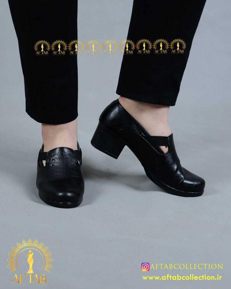 کفش اداری بغل کشدار پابزرگ اداری