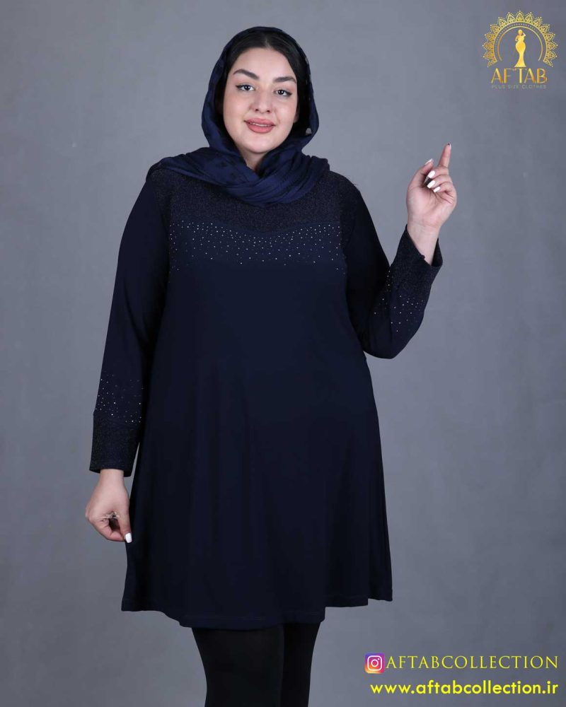 تونیک جودون بالا لمه سایزبزرگ راحت تونیک جودون بالا لمه سایزبزرگ راحت