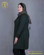 تونیک جودون بالا لمه سایزبزرگ سبز رنگ