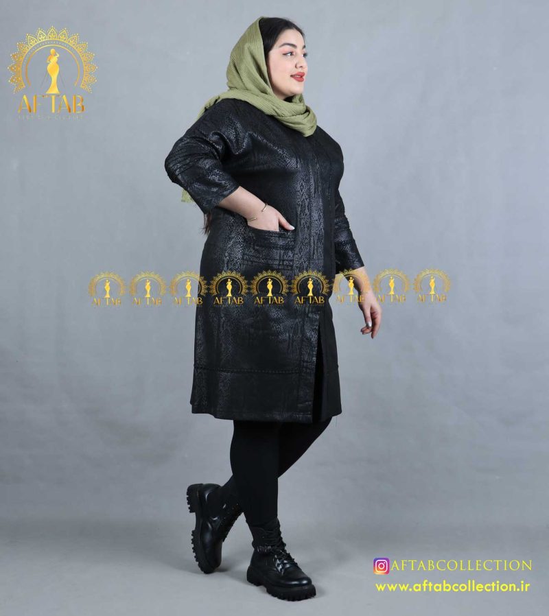 مانتو سوییت پوست ماری نرور دوزی سایزبزرگ شیک