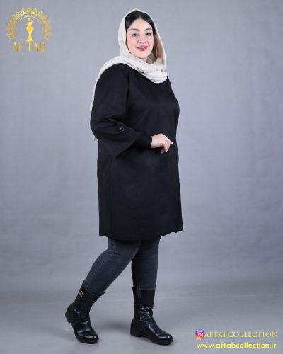 مانتو سوییت آستین پاگون سایزبزرگ